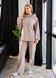 Women's palazzo pants with a loose fit and high waist, Beige, Beige, 42, Autumn/Spring