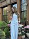 Women's summer two-piece suit with vest and wide trousers, Light blue, light blue, 52, summer