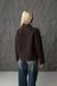 Cropped women's straight-cut coat in brown, 6099 шоколад, 6099 шоколад, 40, Autumn/Spring