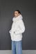Women&rsquo;s Oversized Quilted Winter Jacket with Hood and Eco Fur, 1221 (a), 46, 1221 (a)