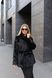 Жіноча шуба з екомеха під нірку з капюшоном і поясом Ш-304 фото 5