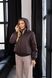 Women's Lightweight Spring Jacket with Hood chocolate, #19, #19, 40, Autumn/Spring