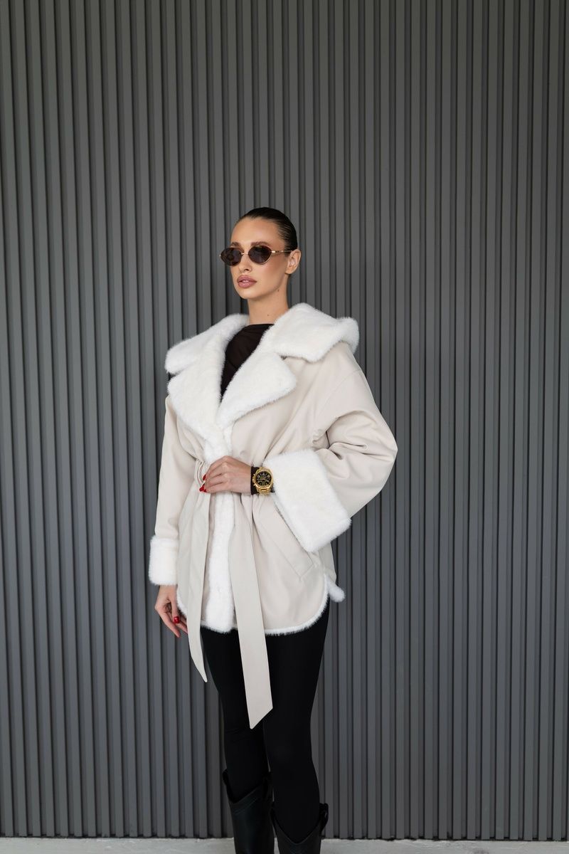 Eco coat/reversible parka white, White, White, 42, Winter