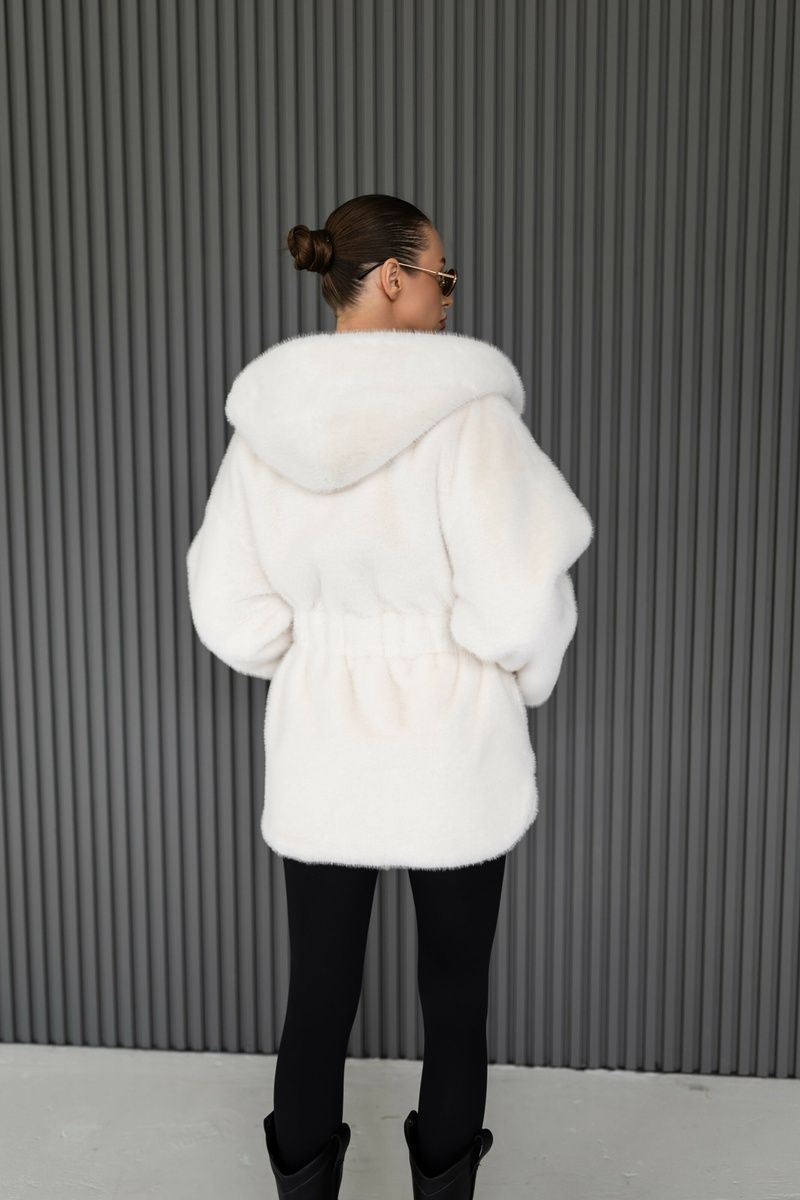 Eco coat/reversible parka white, White, White, 42, Winter