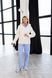 Women's mid season quilted jacket with a hood and belt milk , #1225, #1225, 46, Autumn/Spring