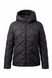 Women's quilted midseason jacket with hood and belt black , Black (a), Black (a), 42, Autumn/Spring