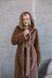 Women's Reversible Long Hooded Faux Fur Shearling Coat macadamia, Macadamia, Macadamia, 56, Winter
