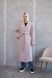 Women's demi-season coat with a belt and wide sleeves beige, беж, 138165, 42, Autumn/Spring