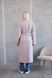 Women's demi-season coat with a belt and wide sleeves beige, беж, 138165, 42, Autumn/Spring