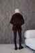 Women's Reversible Short Faux Fur Suede Shearling Coat brown, Brown, Brown, 42, Winter