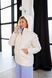 Women's oversized spring jacket with a hood milky, 1226, 1226, 42, Autumn/Spring