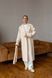 Women's mid-season coat with a belt and wide sleeves in milk, 1026_(молоко), 1026_(молоко), 46, Autumn/Spring