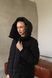 Women's winter puffer jacket with a hood insulated oversized jacket black , Black (a), Black (a), 42, Winter